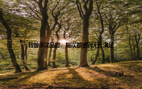 我曾多次品尝, 每次都感到无比满足