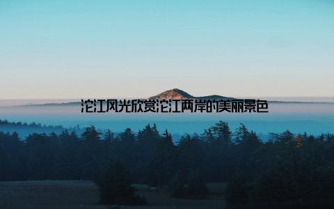 – 沱江风光欣赏沱江两岸的美丽景色