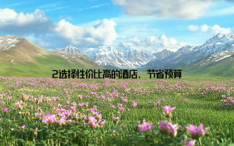 2选择性价比高的酒店, 节省预算