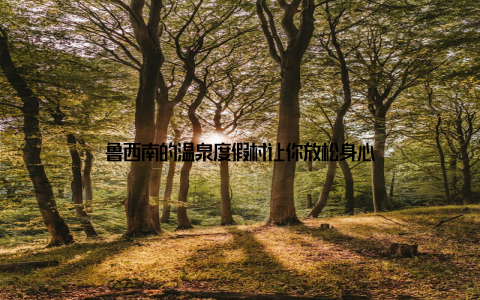 鲁西南的温泉度假村让你放松身心