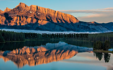 到达后, 可以选择租车或打车游览