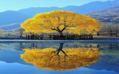 注意安全, 不要随意攀爬危险区域