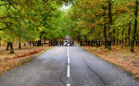 不妨来一场美食之旅, 解锁壮族风情